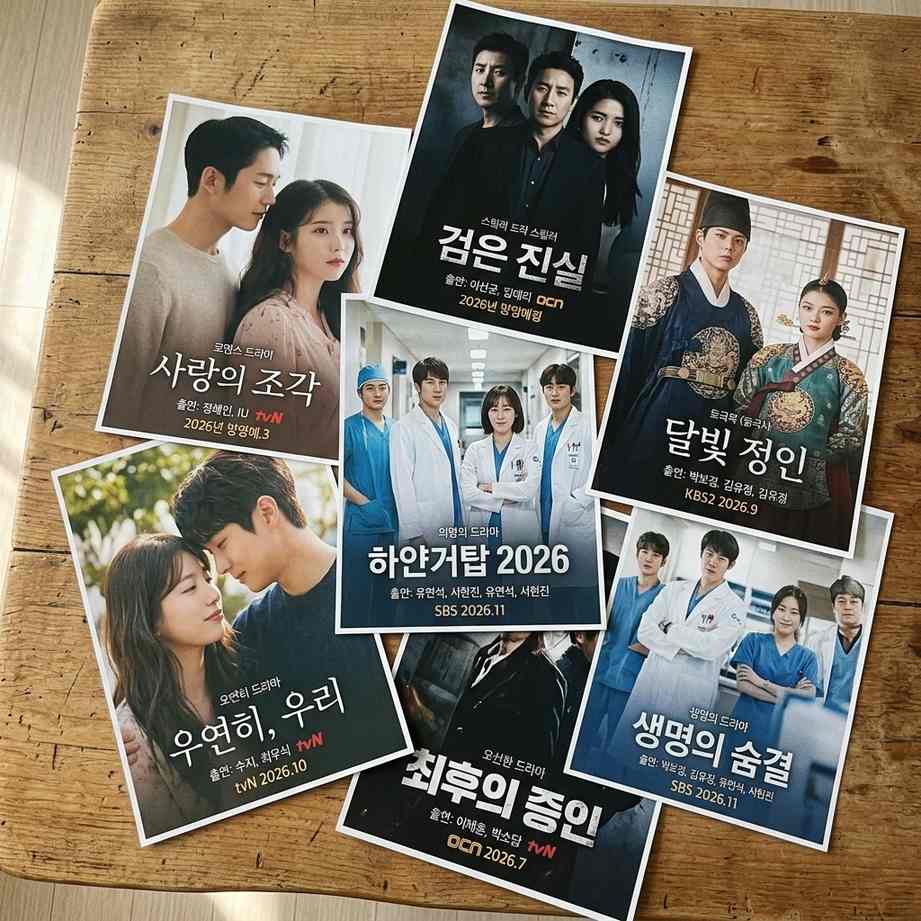 2026년 드라마 포스터들이 모여있는 콜라주