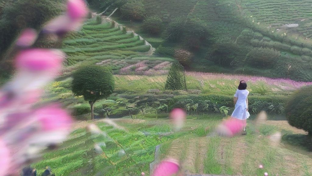 가을 햇살 아래 붉게 물든 오동도 풍경과 푸른 남해 바다가 어우러진 여수의 모습