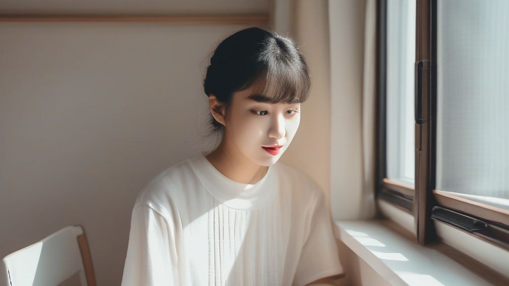 여수 해상 케이블카에서 바라본 오동도와 푸른 남해 바다 풍경